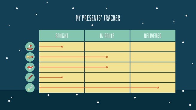 Weihnachtsgeschenke Präsentationsvorlage