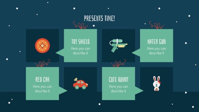 Weihnachtsgeschenke Präsentationsvorlage