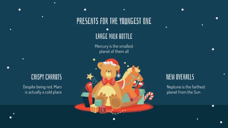 Weihnachtsgeschenke Präsentationsvorlage