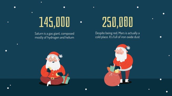 Weihnachtsgeschenke Präsentationsvorlage