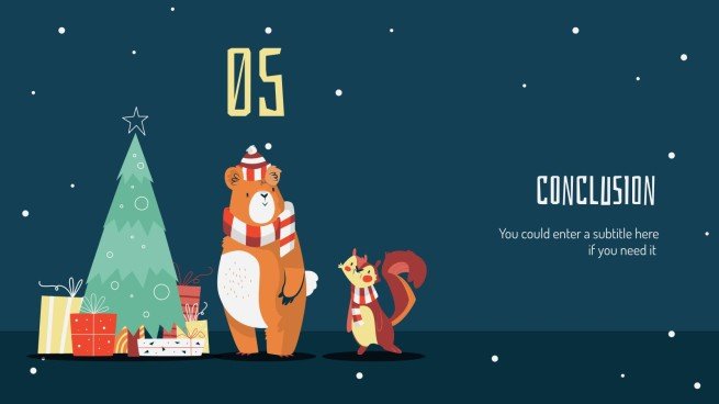 Weihnachtsgeschenke Präsentationsvorlage