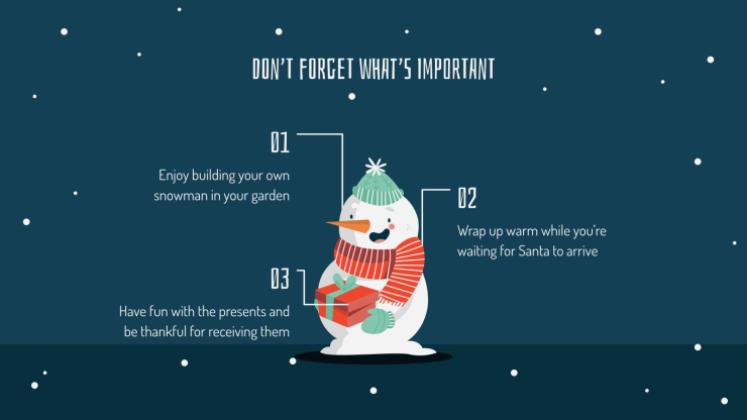 Weihnachtsgeschenke Präsentationsvorlage