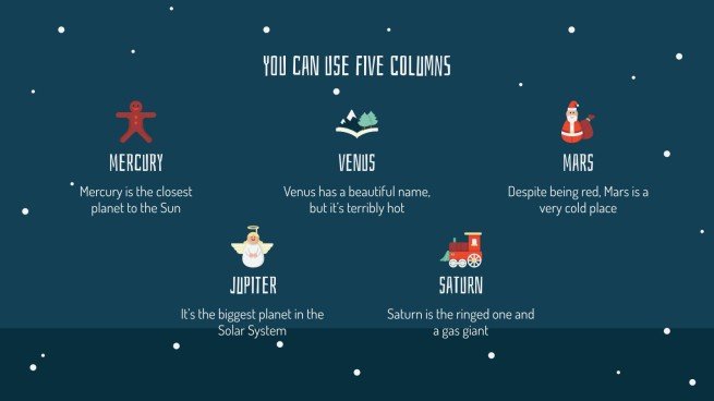 Weihnachtsgeschenke Präsentationsvorlage