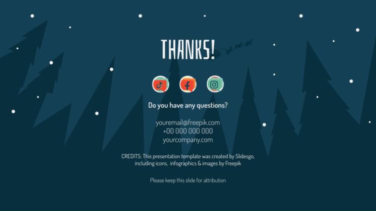 Weihnachtsgeschenke Präsentationsvorlage