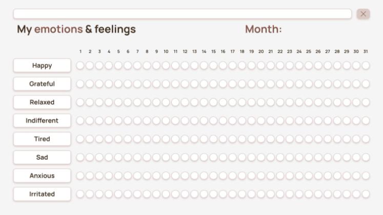 연간 기분 추적 가이드 프레젠테이션 템플릿