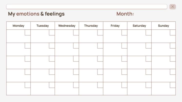 연간 기분 추적 가이드 프레젠테이션 템플릿