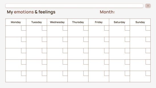 연간 기분 추적 가이드 프레젠테이션 템플릿