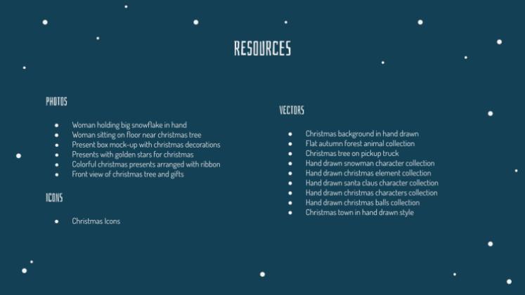 Weihnachtsgeschenke Präsentationsvorlage