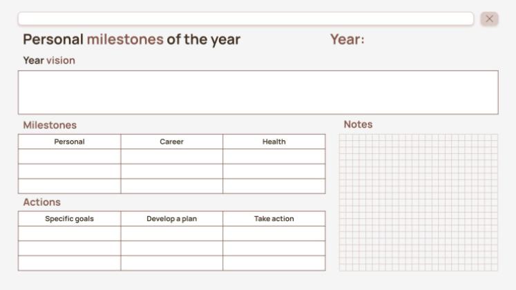 연간 기분 추적 가이드 프레젠테이션 템플릿