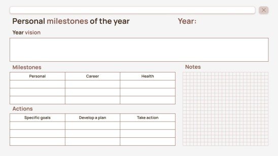 연간 기분 추적 가이드 프레젠테이션 템플릿
