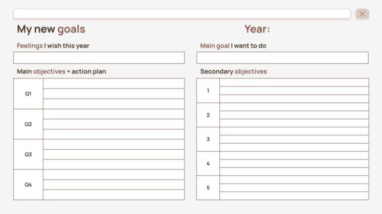 연간 기분 추적 가이드 프레젠테이션 템플릿