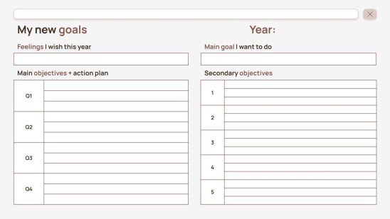 연간 기분 추적 가이드 프레젠테이션 템플릿