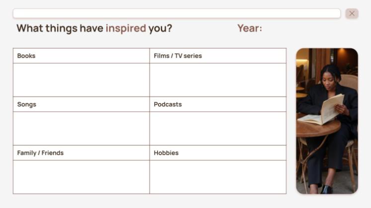 연간 기분 추적 가이드 프레젠테이션 템플릿