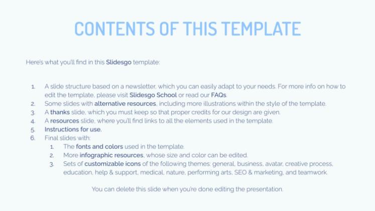 College-Newsletter Präsentationsvorlage