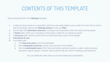 College-Newsletter Präsentationsvorlage