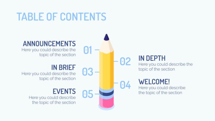 College-Newsletter Präsentationsvorlage