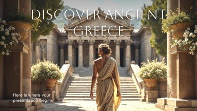 고대 그리스를 발견하세요 프레젠테이션 템플릿