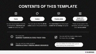 다크 모드 프레젠테이션 템플릿