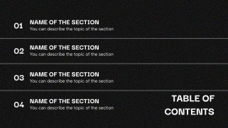 다크 모드 프레젠테이션 템플릿