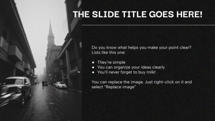 다크 모드 프레젠테이션 템플릿