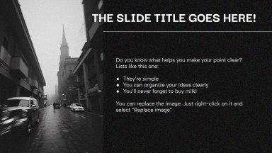 다크 모드 프레젠테이션 템플릿