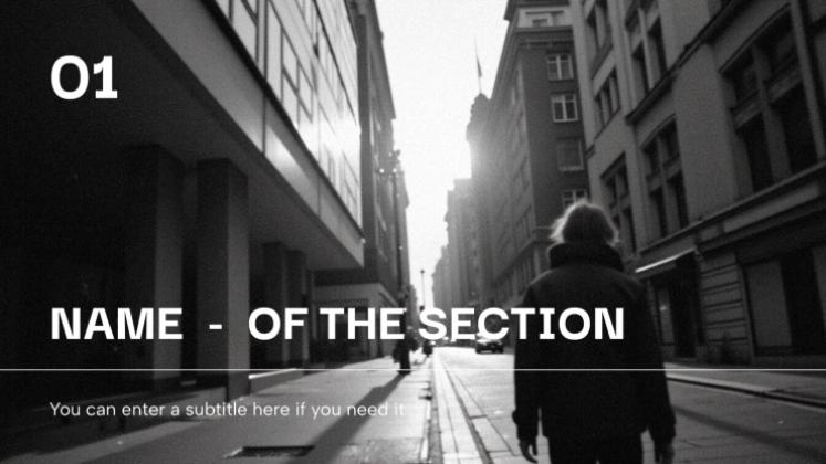 다크 모드 프레젠테이션 템플릿