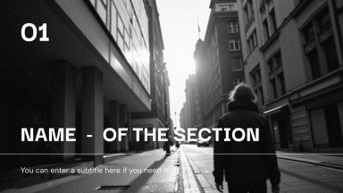 다크 모드 프레젠테이션 템플릿