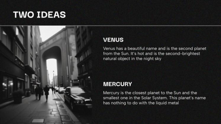 다크 모드 프레젠테이션 템플릿