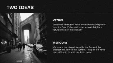 다크 모드 프레젠테이션 템플릿