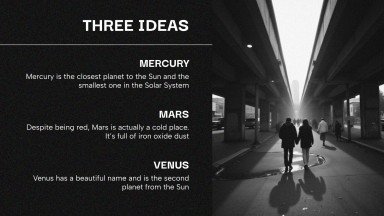 다크 모드 프레젠테이션 템플릿