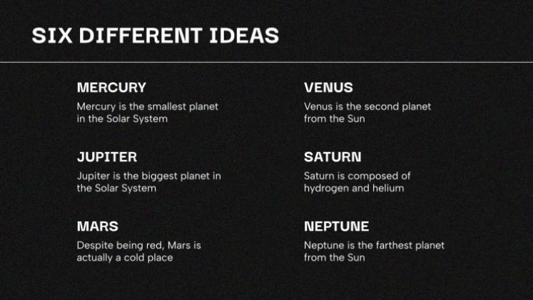 다크 모드 프레젠테이션 템플릿