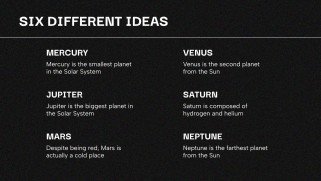 다크 모드 프레젠테이션 템플릿