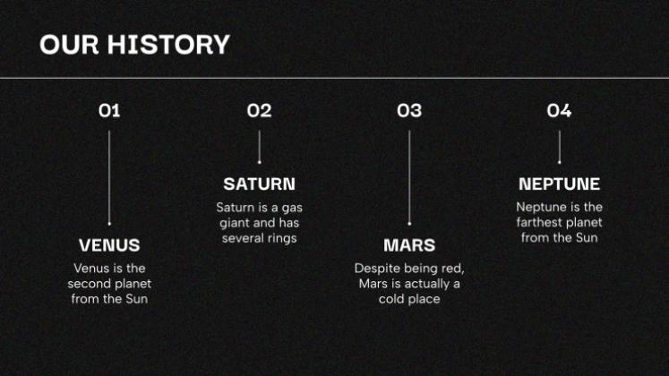 다크 모드 프레젠테이션 템플릿