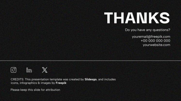 다크 모드 프레젠테이션 템플릿