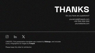 다크 모드 프레젠테이션 템플릿