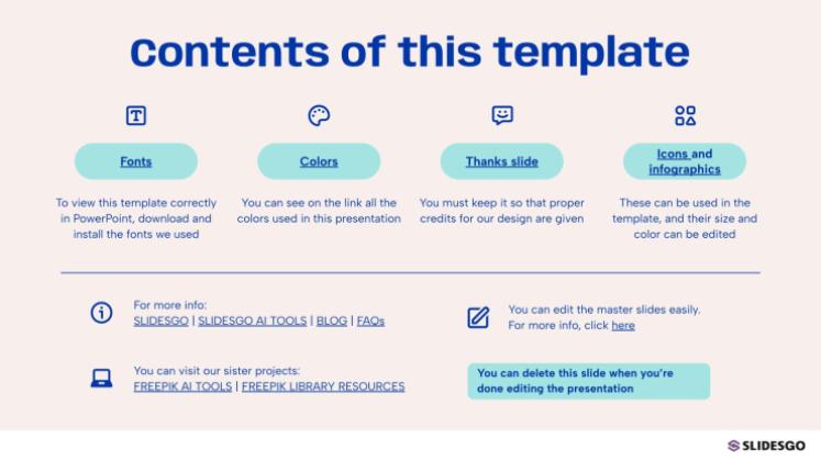 학교 필수품 프레젠테이션 템플릿