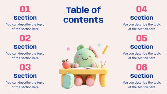 학교 필수품 프레젠테이션 템플릿