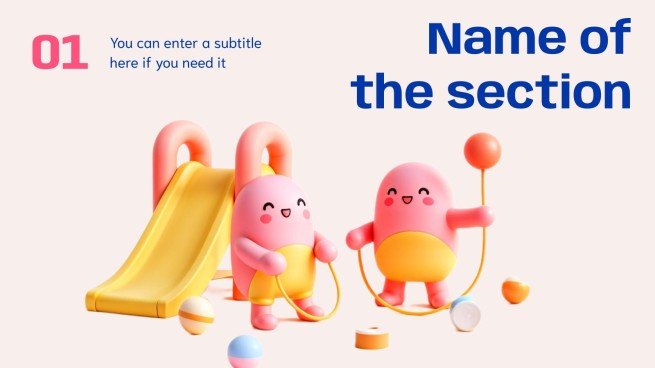 학교 필수품 프레젠테이션 템플릿