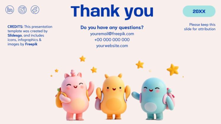 학교 필수품 프레젠테이션 템플릿