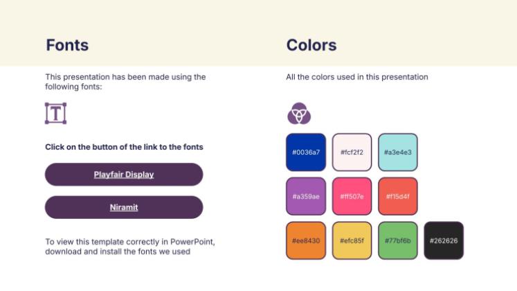 학교 필수품 프레젠테이션 템플릿