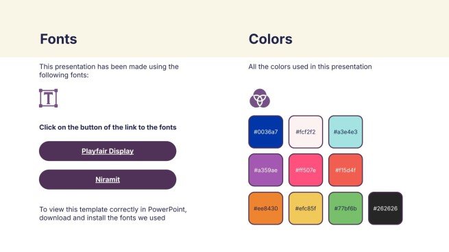 학교 필수품 프레젠테이션 템플릿