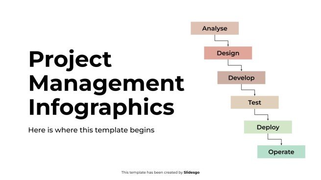 Infographies de gestion de projet Modèles de présentation