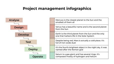 Infographies de gestion de projet Modèles de présentation