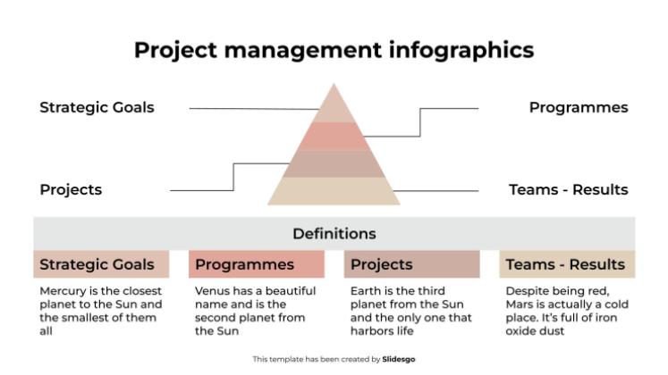 Infographies de gestion de projet Modèles de présentation