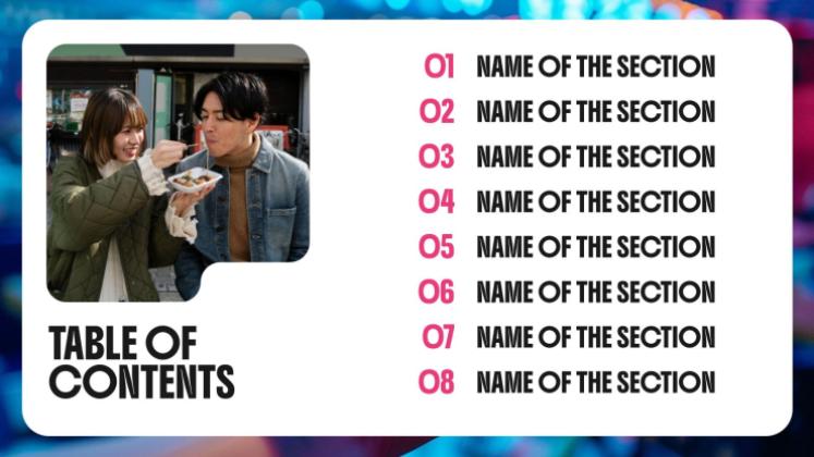 Asiatisches Streetfood Präsentationsvorlage