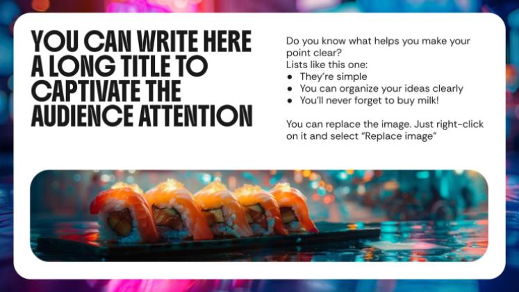 Asiatisches Streetfood Präsentationsvorlage