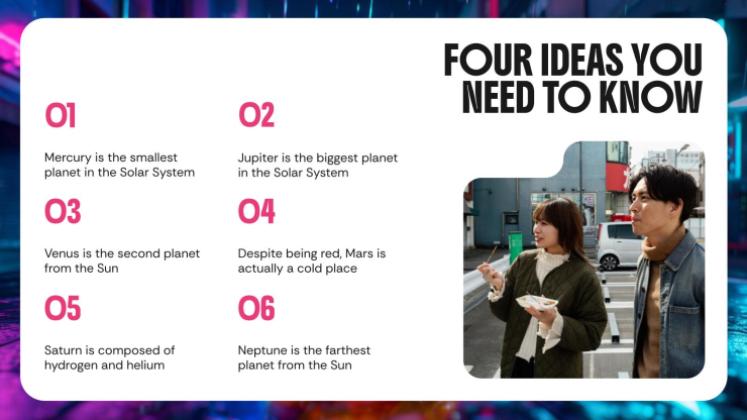 Asiatisches Streetfood Präsentationsvorlage