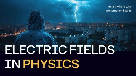 Electric Fields in Physics presentation template 