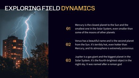 Electric Fields in Physics presentation template 