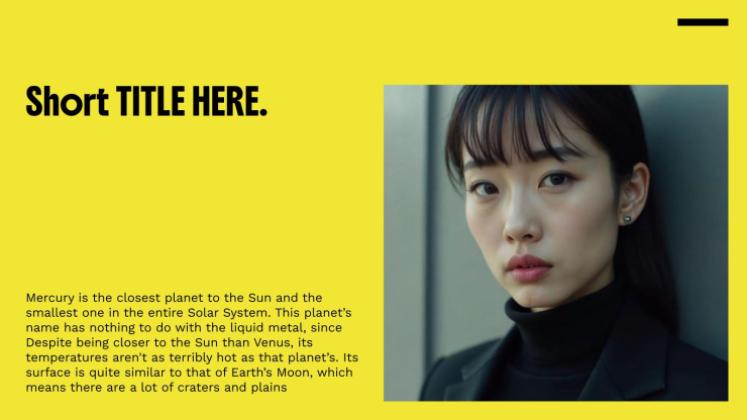 Fettgedruckte Typografie Präsentationsvorlage